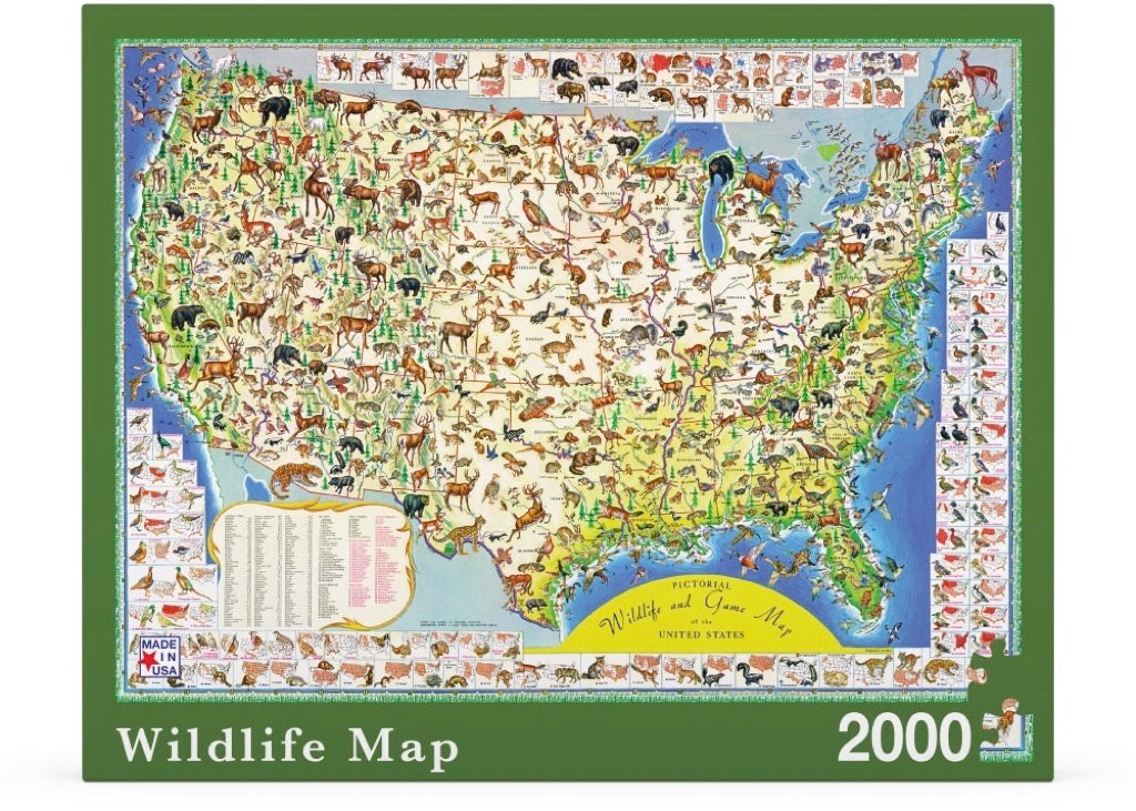 Wildlife Map 2000pc