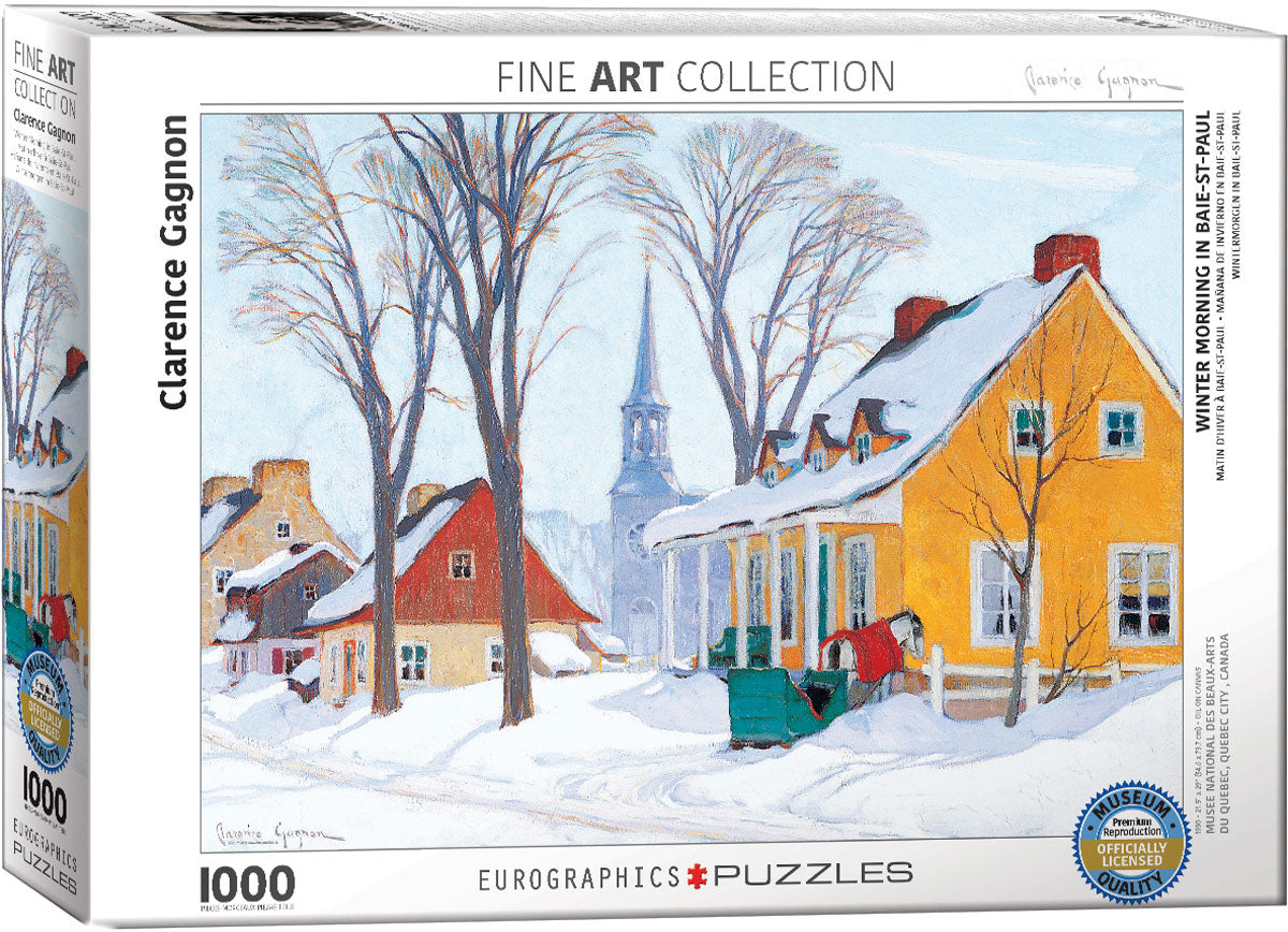 Winter Morning in Baie-St-Paul (Gagnon) 1000pc