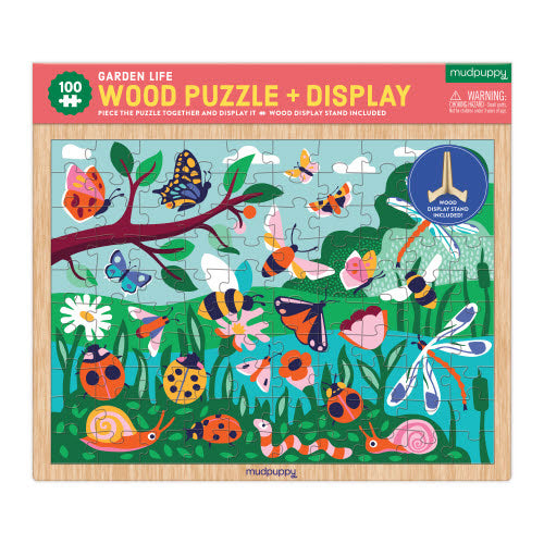 Garden Life Wood Puzzle + Display 100pc