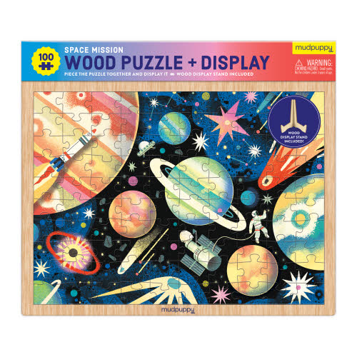 Space Mission Wood Puzzle + Display 100pc