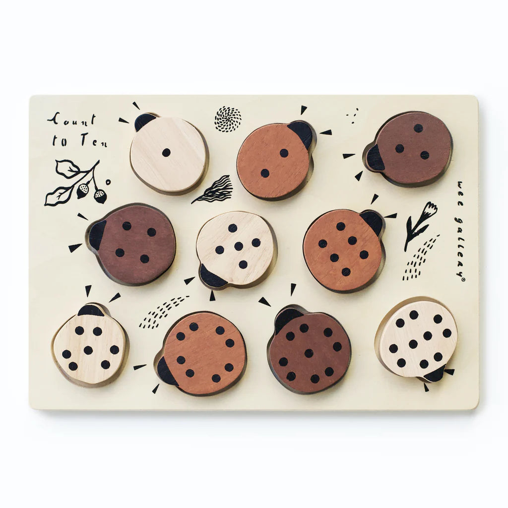 Count to 10 Ladybugs (Tray)