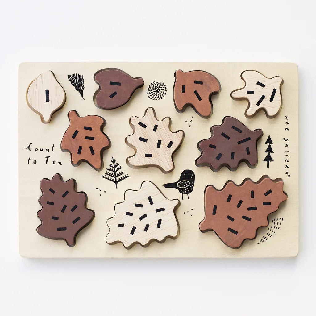 Count to 10 Leaves (Tray)