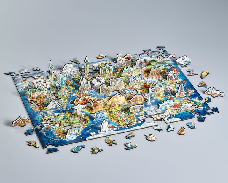 World Wonders Map 600pc