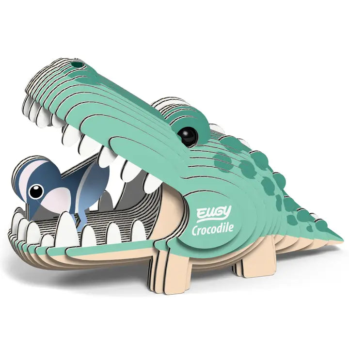 Eugy 3D Wood Puzzle: Crocodile