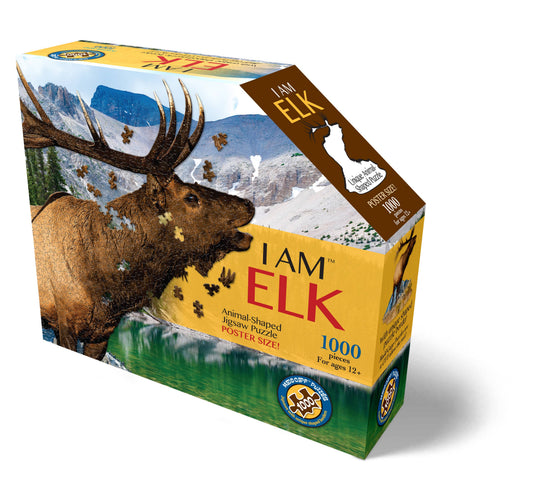 I AM Elk - Shaped 1000pc