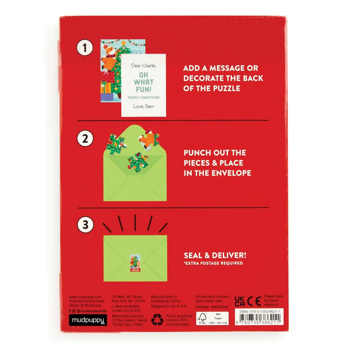 Christmas Critters Greeting Card 60pc