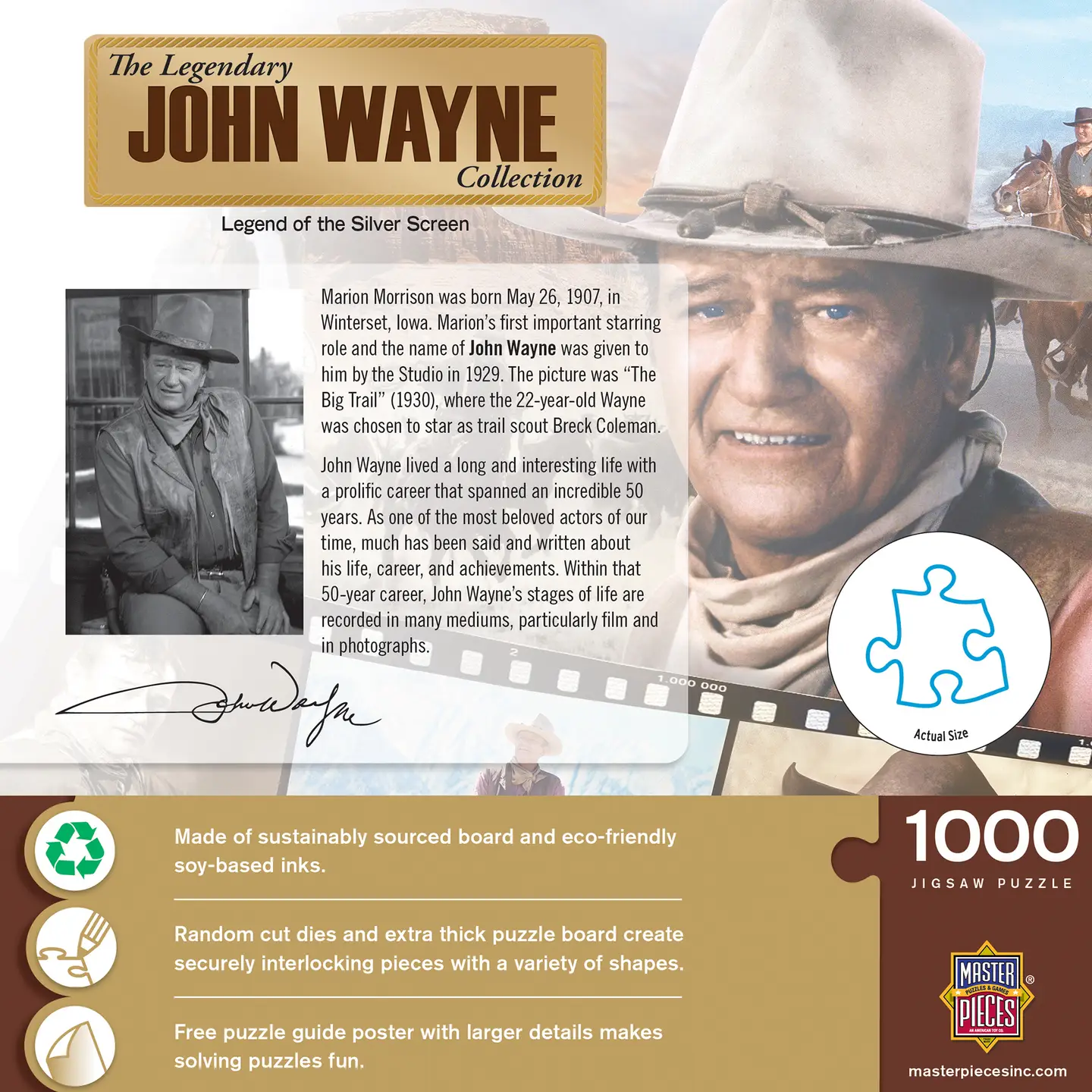 John Wayne Collection - Legend of the Silver Screen 1000pc