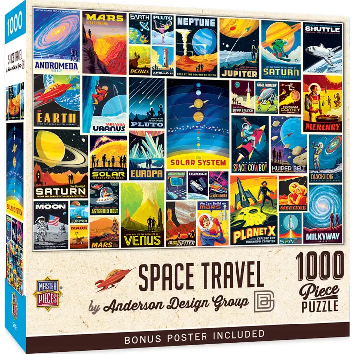 Vintage Posters - Space Travel 1000pc