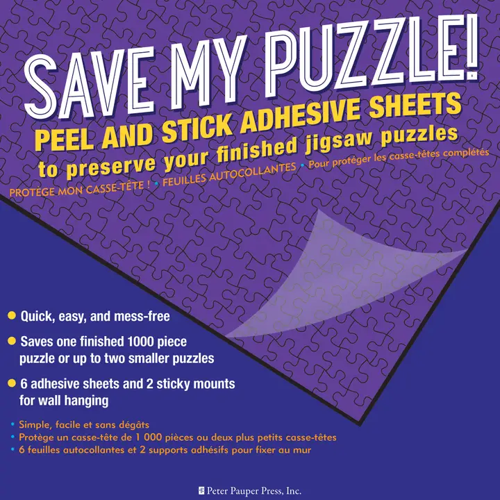 Save My Puzzle! Peel and Stick Adhesive