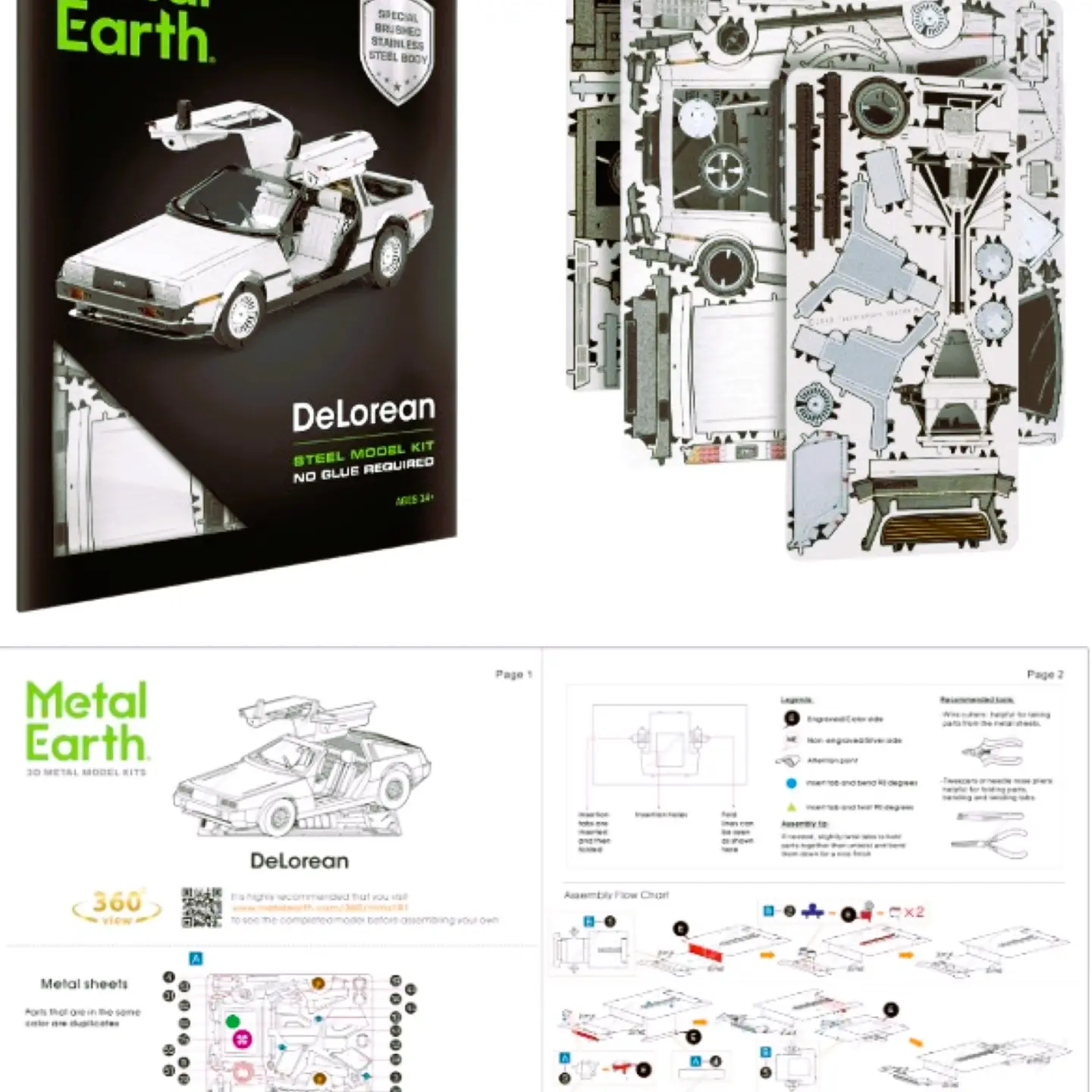 Metal Earth DeLorean