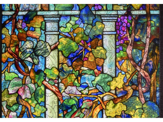 Lemon Tree and Grape Vine with Trellis Window 586pc