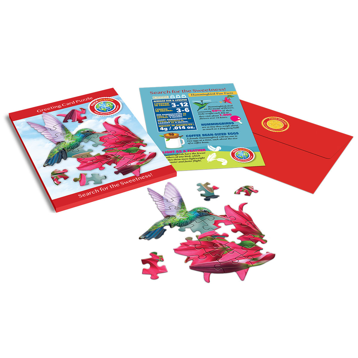 Hummingbird Greeting Card Jigsaw Puzzle