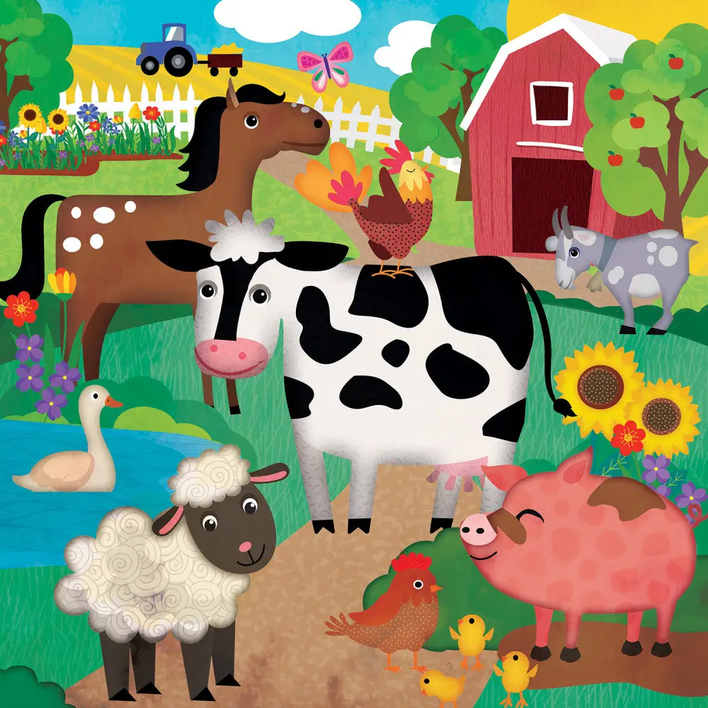 Space Savers: Farm Children's Puzzle 48pc
