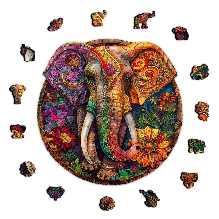 Elephant Round (Size A5)