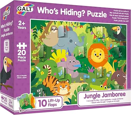 Jungle Jamboree Who's Hiding Puzzle 20pc