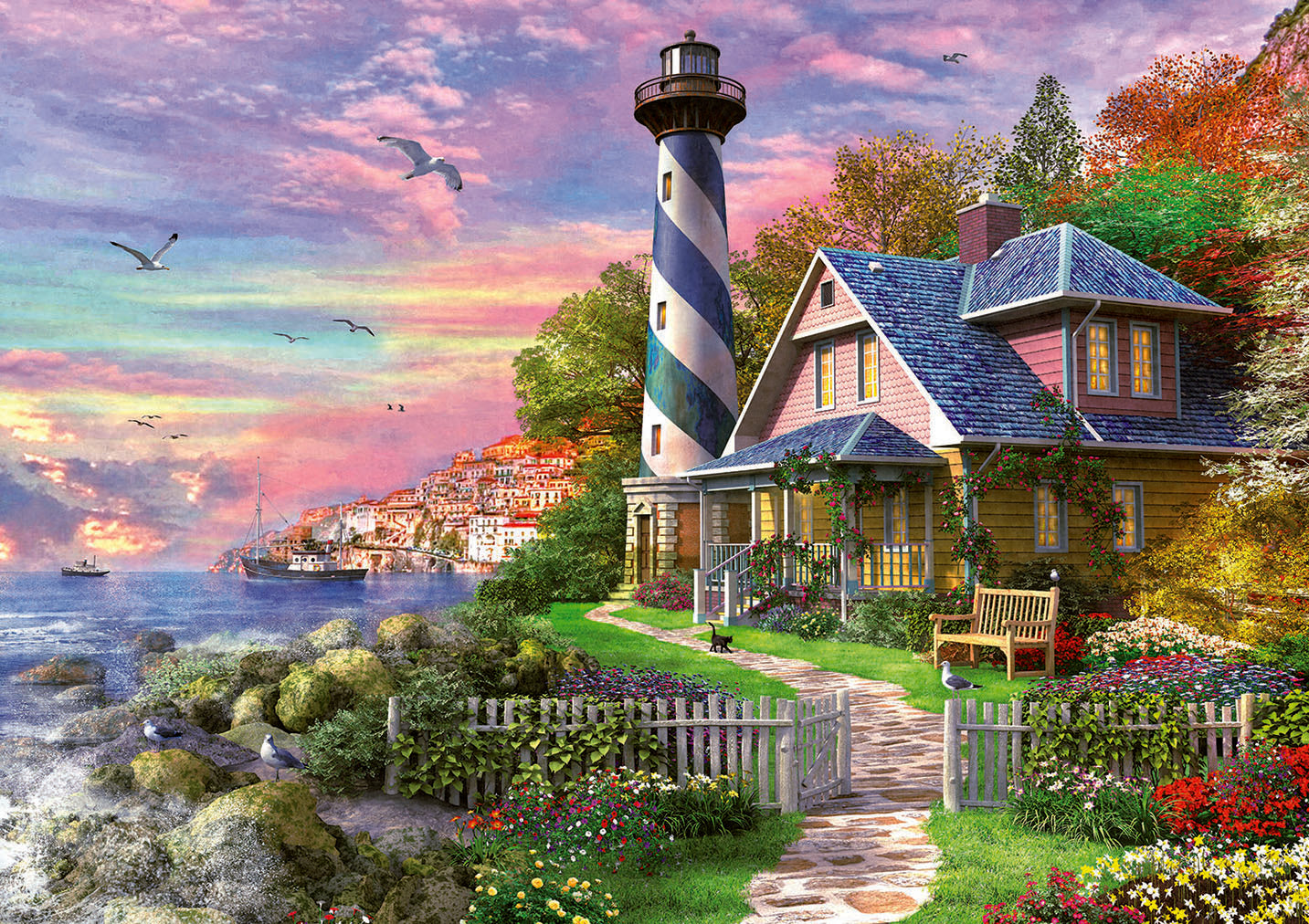 Lighthouse at Rock Bay 1000pc