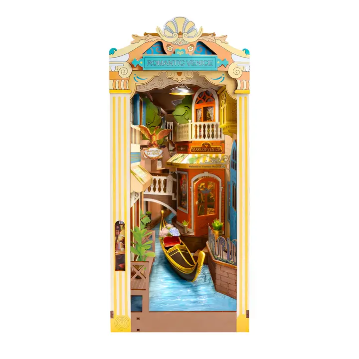 Book Nook: Romantic Venice with Dust Cover