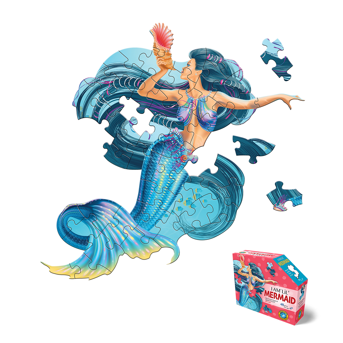 I AM LiL' MERMAID - Shaped 48pc