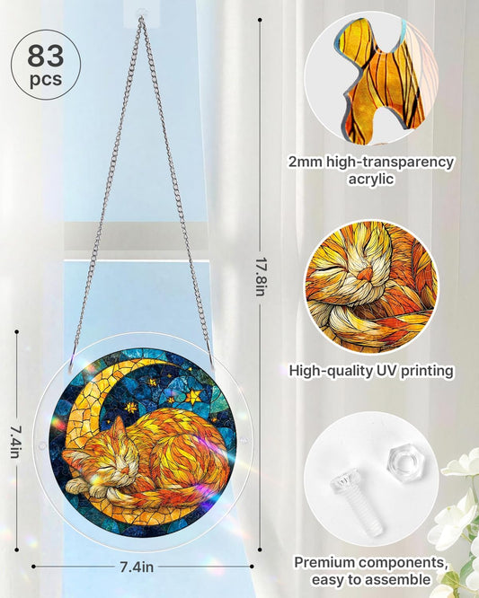 Acrylic Jigsaw: Starry Moon Cat 83pc