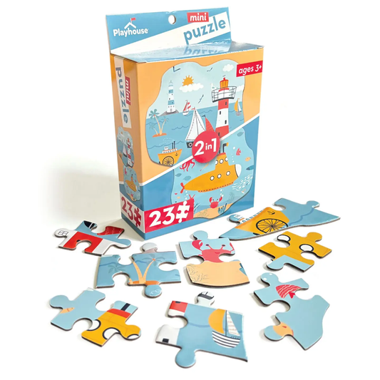 Double-sided Mini Puzzle: Ocean 23pc