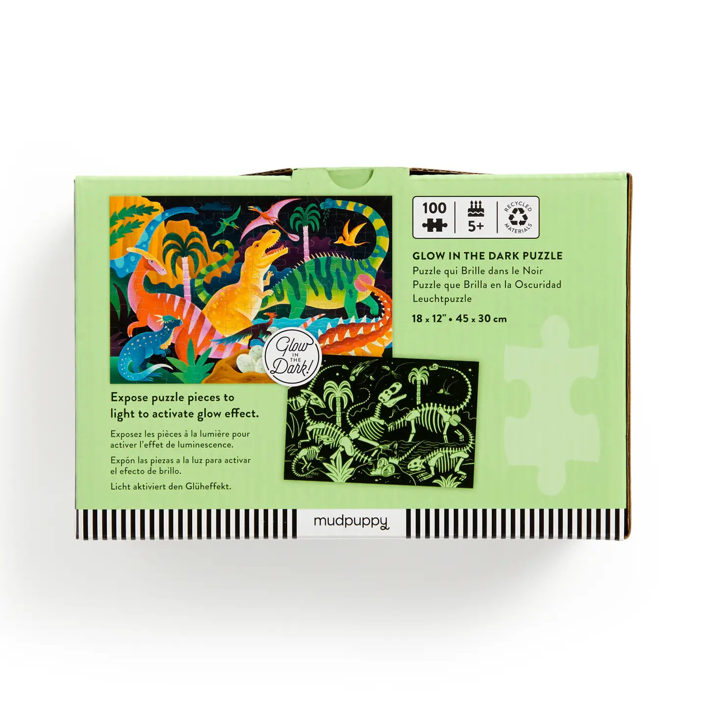 Dinosaurs Park Glow in the Dark 100pc