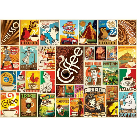 Vintage Posters: Coffee Lovers 1000pc