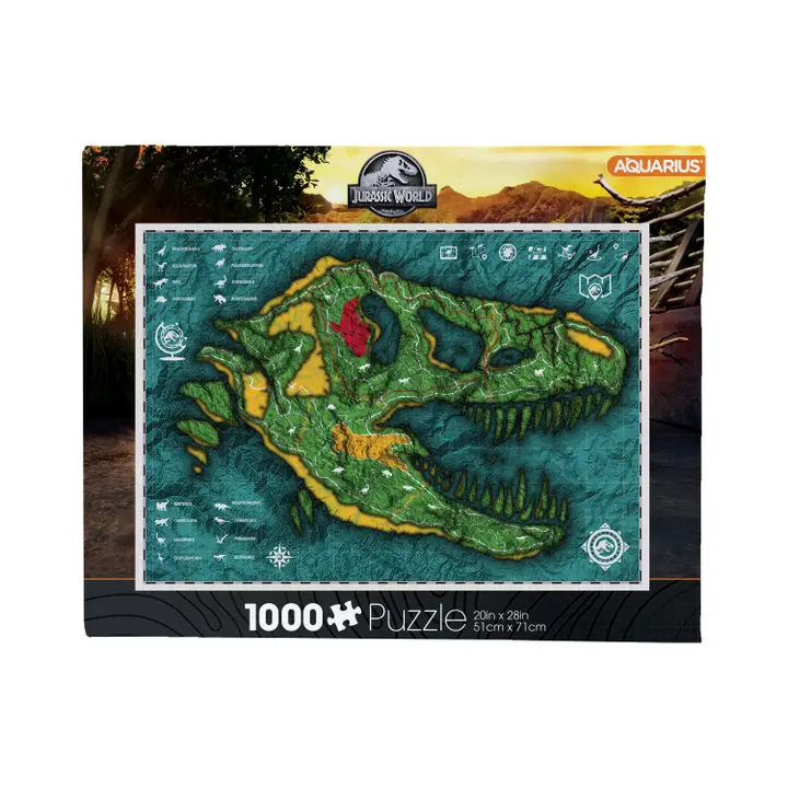 Jurassic World Map 1000pc