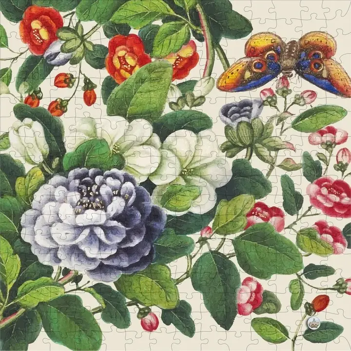 Wooden Puzzle in Pouch: Vintage Botanicals 250pc