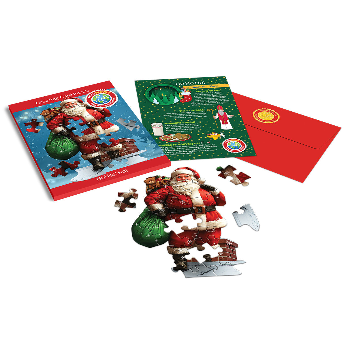 Santa Greeting Card Jigsaw Puzzle