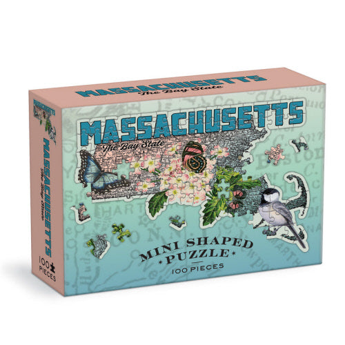 Massachusetts Shaped Mini 100pc