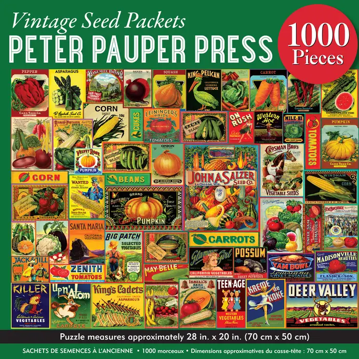 Vintage Seed Packets 1000pc