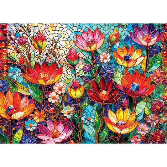Stained Glass Mosaic Meadow 1000pc