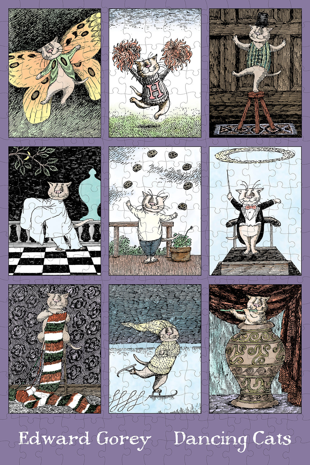 Edward Gorey: Dancing Cats 300pc
