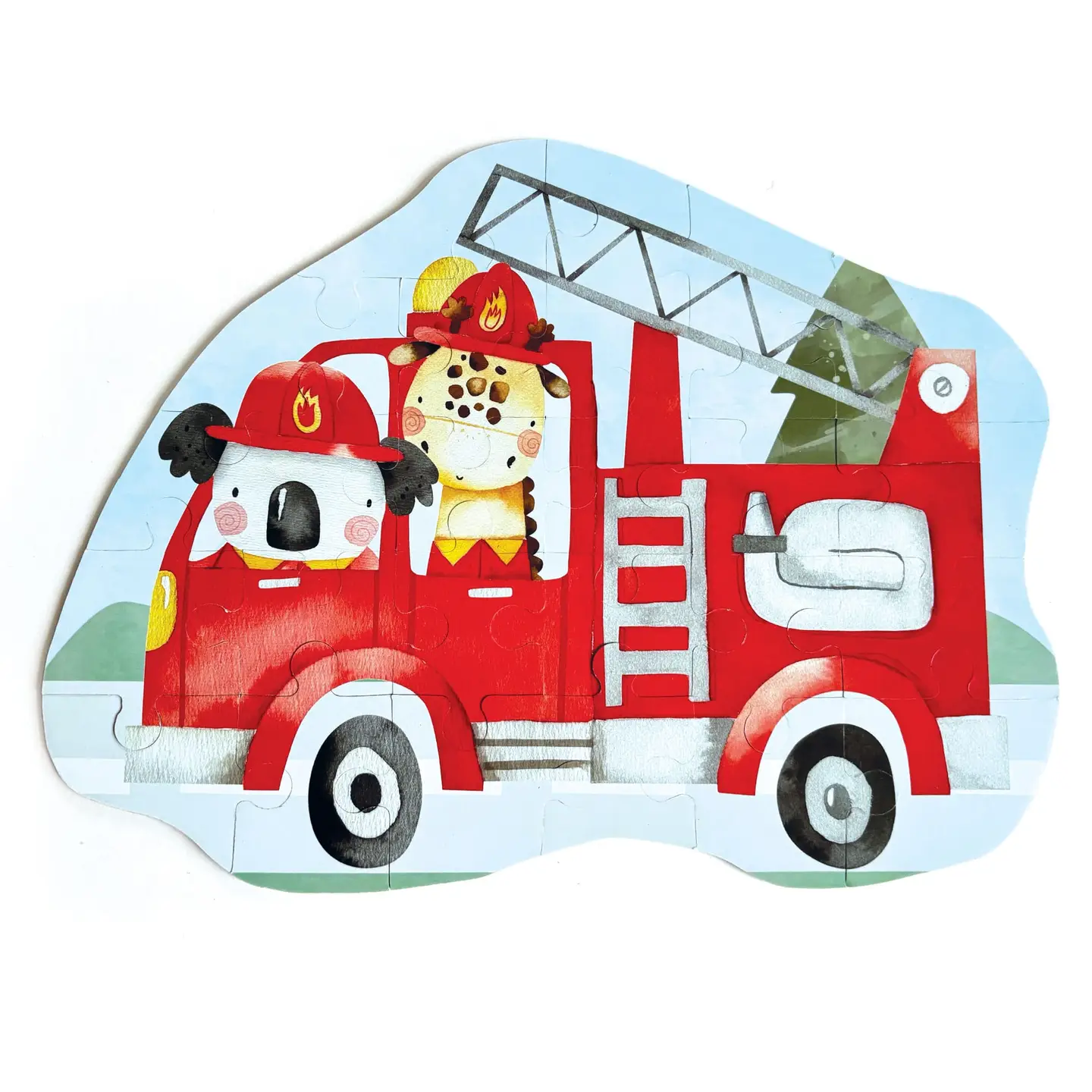 Double-sided Mini Puzzle: Police & Fire 24pc