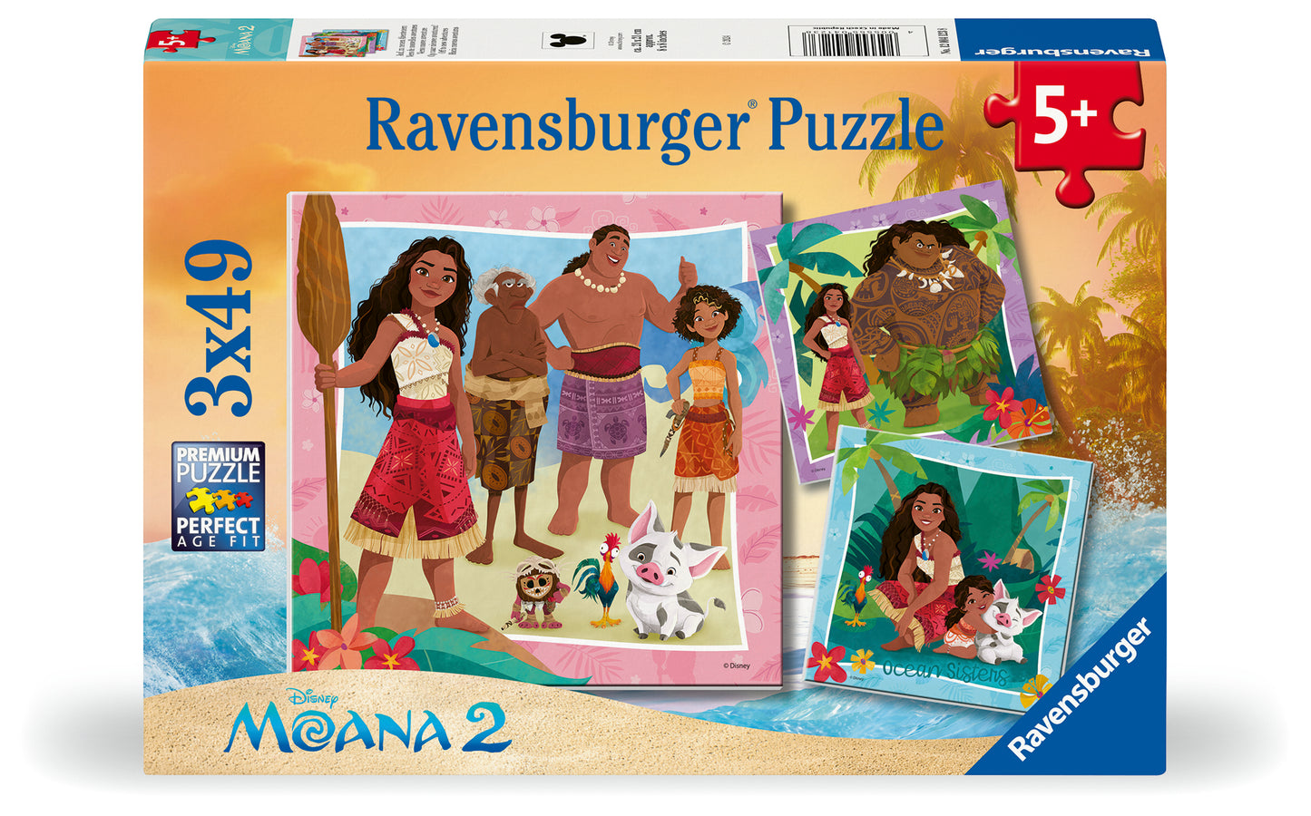 Moana 2 Off To New Adventures 3x49pc