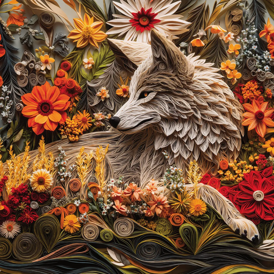 Wildflower Wolf 1000pc