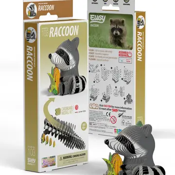 Eugy 3D Wood Puzzle: Raccoon