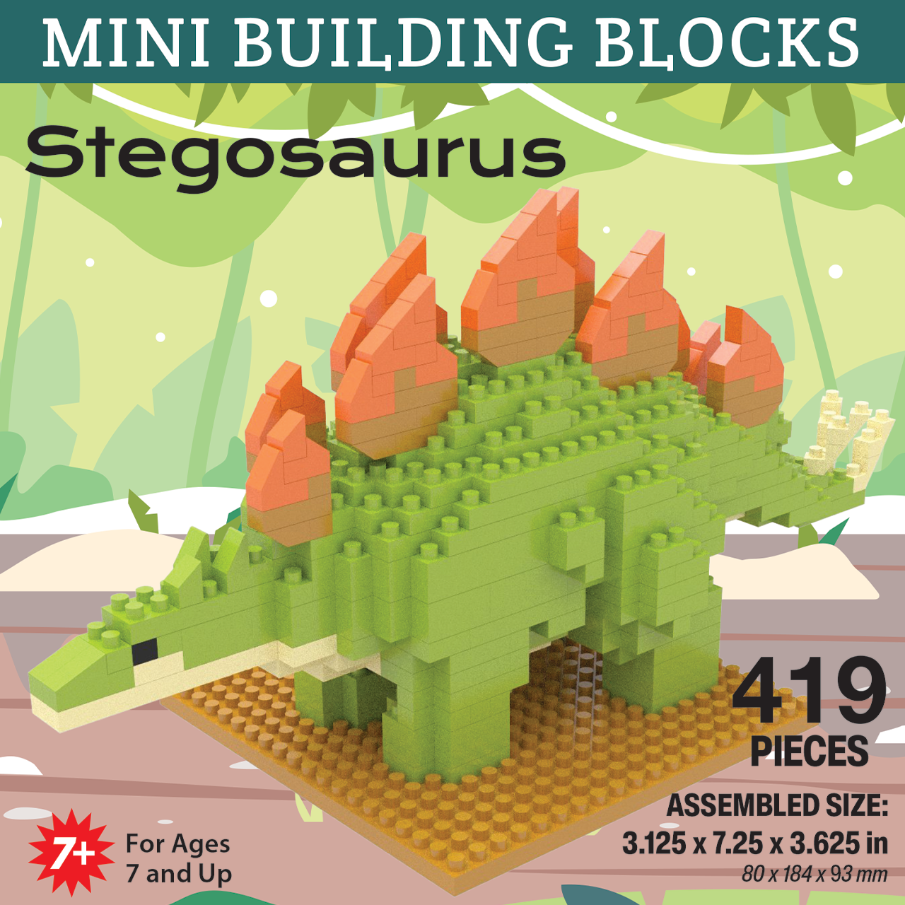 Mini Building Blocks: Stegosaurus