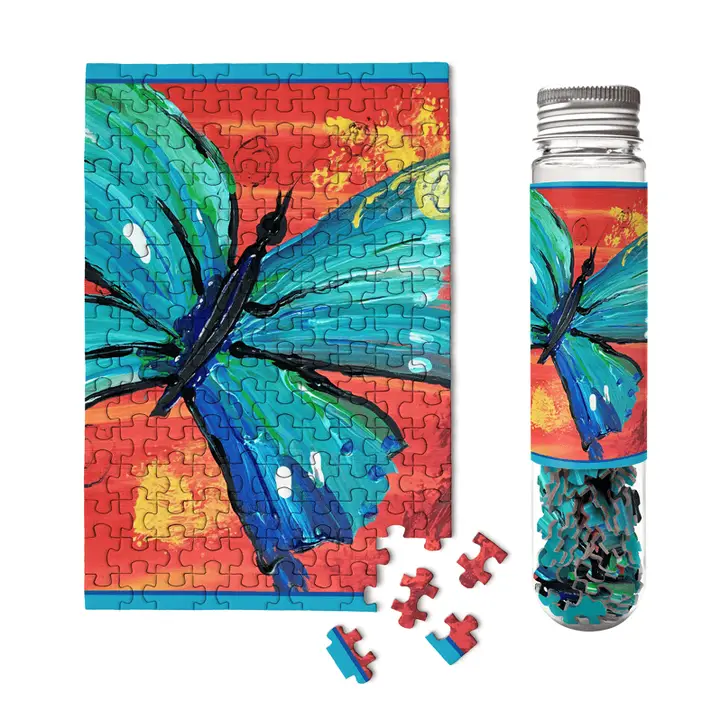 Yellow Butterfly Micro Tube 150pc