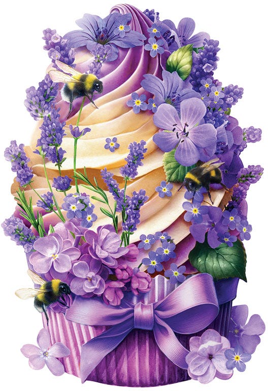 Cupcakes Mini - Lavender Fields 70pc