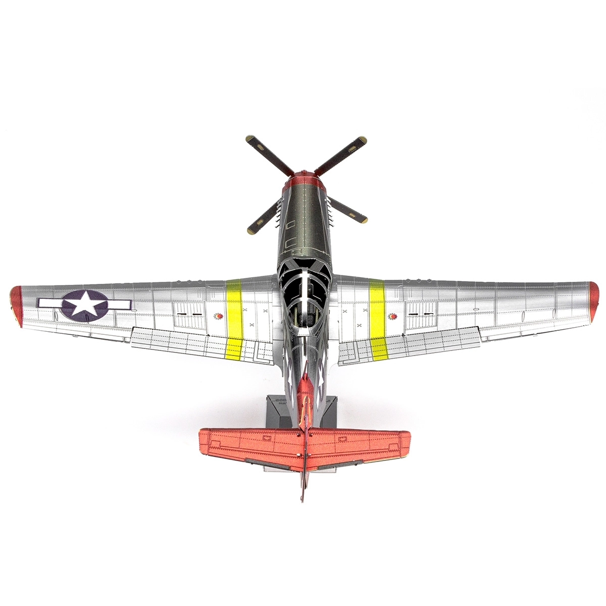 Metal Earth Color Tuskegee Airmen P51D Redtail