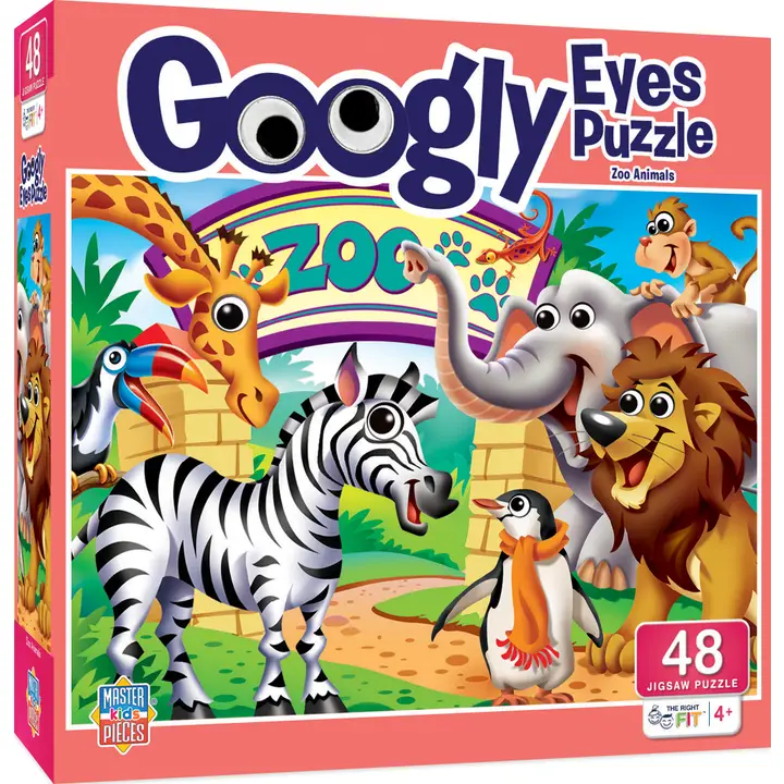 Googly Eyes - Zoo Animals 48pc