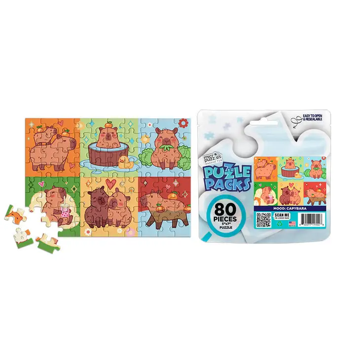 Puzzle Packs: Capybara 80pc