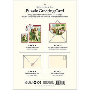Happy Birthday Dog Puzzle Greeting Card 60pc