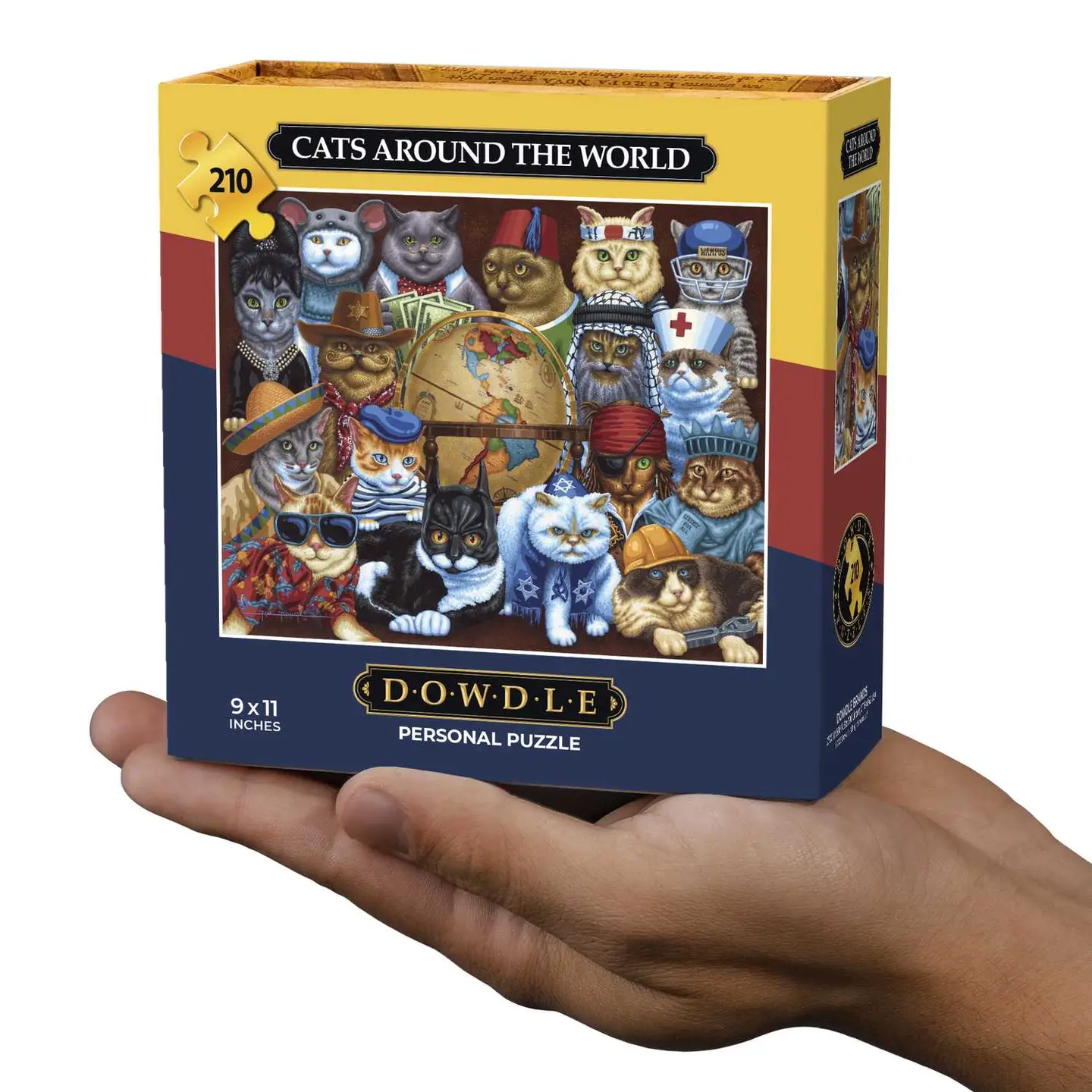 Dowdle: Cats Around the World Personal Puzzle 210pc