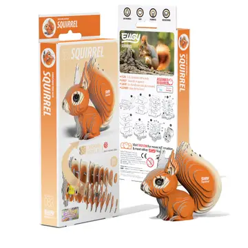 Eugy 3D Wood Puzzle: Squirrel