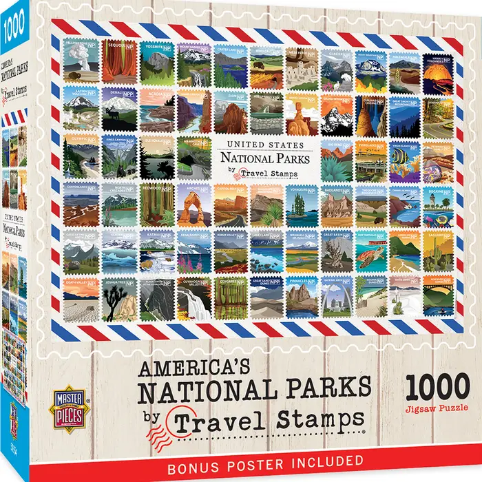 National Parks Travel Stamps 1000pc