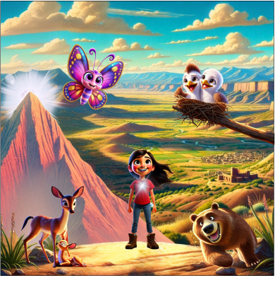 Journey to the Top of La Montana del Corazon with Stand-up Character Pieces 54pc