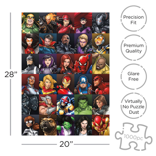 Marvel Heroes Collage 1000pc