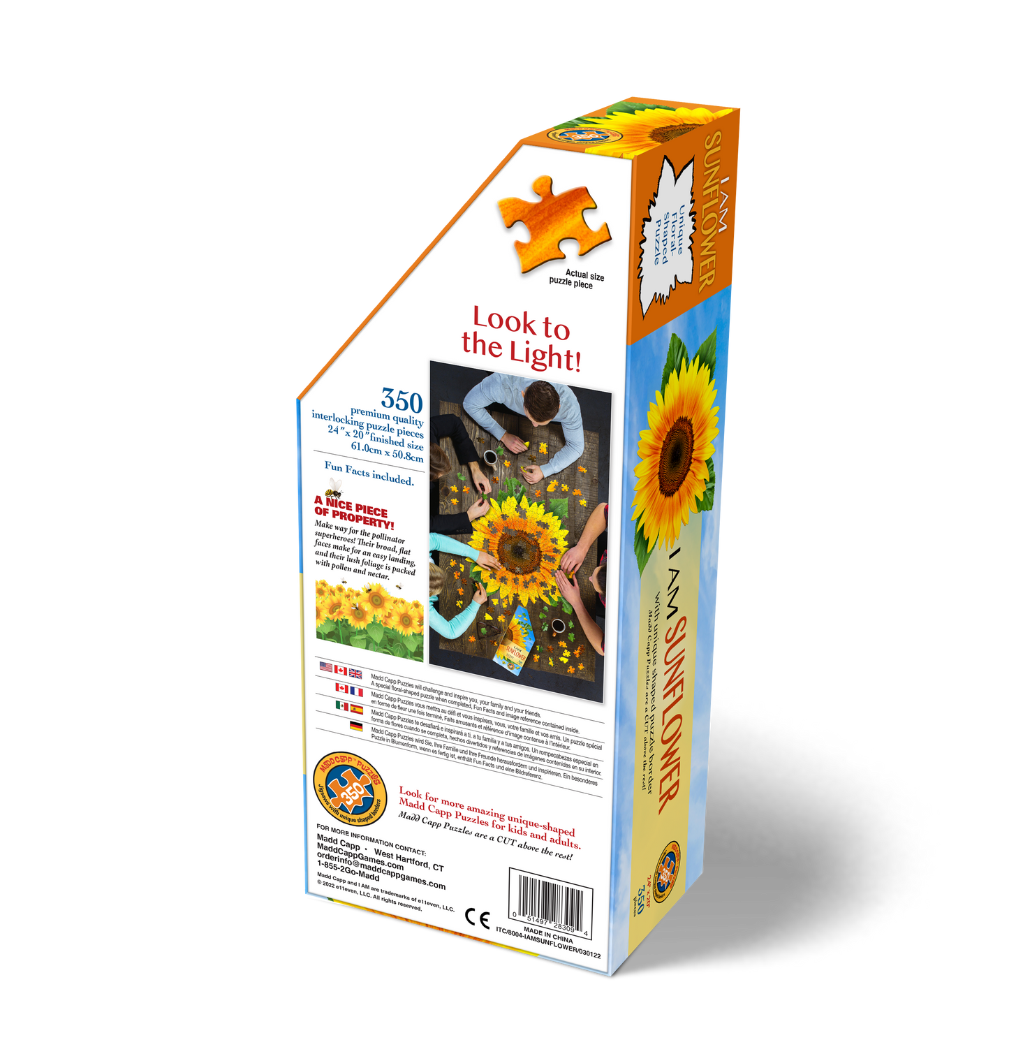 I AM Sunflower - Shaped 350pc